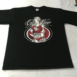 #82 Pro Cali Super Heavy Cali Niner SF Black T-Shirt Size 4XL Tall 100% Cotton